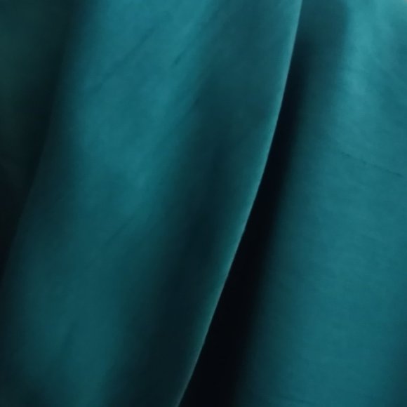 'NEW DIRECTIONS' Shawl collared full skirt Dress Size 12 Jewel toned Jad… - Picture 6 of 10